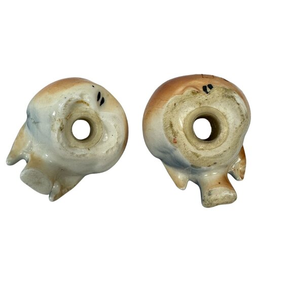 Bluebird Ceramic Salt & Pepper Shaker Set Vintage Hand-Painted Glossy Finish - Picture 6 of 10